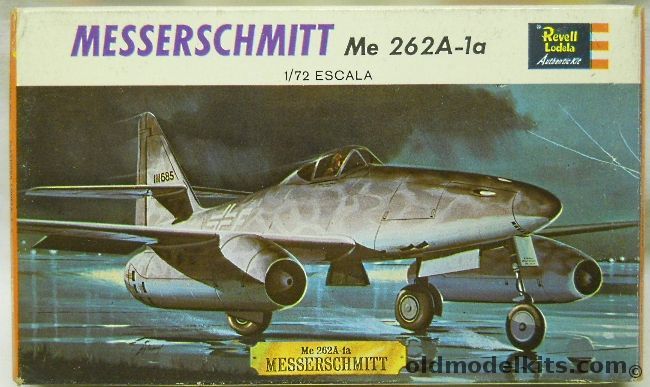 Revell 1/72 Messerschmitt Me-262 A-1, H624 plastic model kit